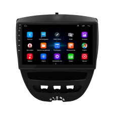 Штатная магнитола Lesko для Toyota Aygo I 2005-2009 экран 10" 1/16Gb Wi-Fi GPS Base