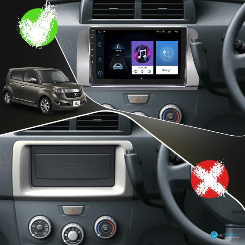 Штатная магнитола Lesko для Toyota bB II Рестайлинг 2008-2016 экран 9" 1/16Gb Wi-Fi GPS Base