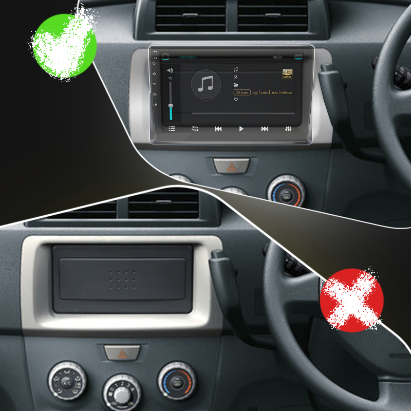 Штатная магнитола Lesko для Toyota bB II Рестайлинг 2008-2016 экран 9" 2/32Gb Wi-Fi GPS Base