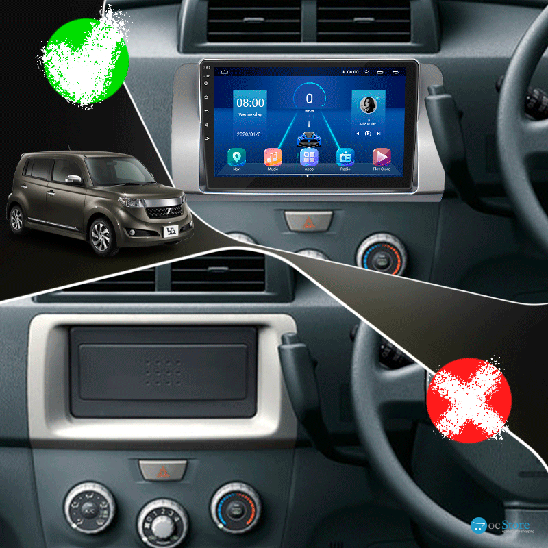 Штатная магнитола Lesko для Toyota bB II Рестайлинг 2008-2016 экран 9" 6/128Gb 4G Wi-Fi GPS Top