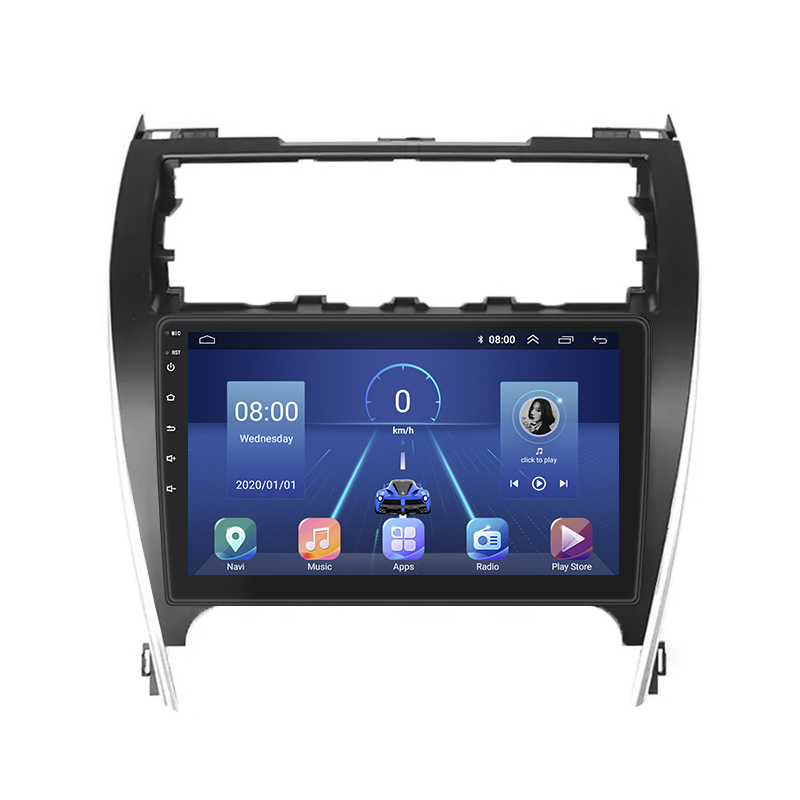 Штатная магнитола Lesko для Toyota Camry (USA) VII (XV50) 2011-2015 экран 10" 2/32Gb 4G Wi-Fi GPS Top