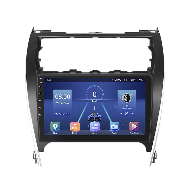 Штатная магнитола Lesko для Toyota Camry (USA) VII (XV50) 2011-2015 экран 10" 6/128Gb 4G Wi-Fi GPS Top