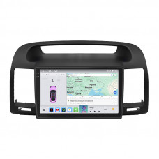 Штатная магнитола Lesko для Toyota Camry V (XV30) 2001-2004 экран 9" 4/64 QLED CarPlay 4G Wi-Fi GPS 360 Prime