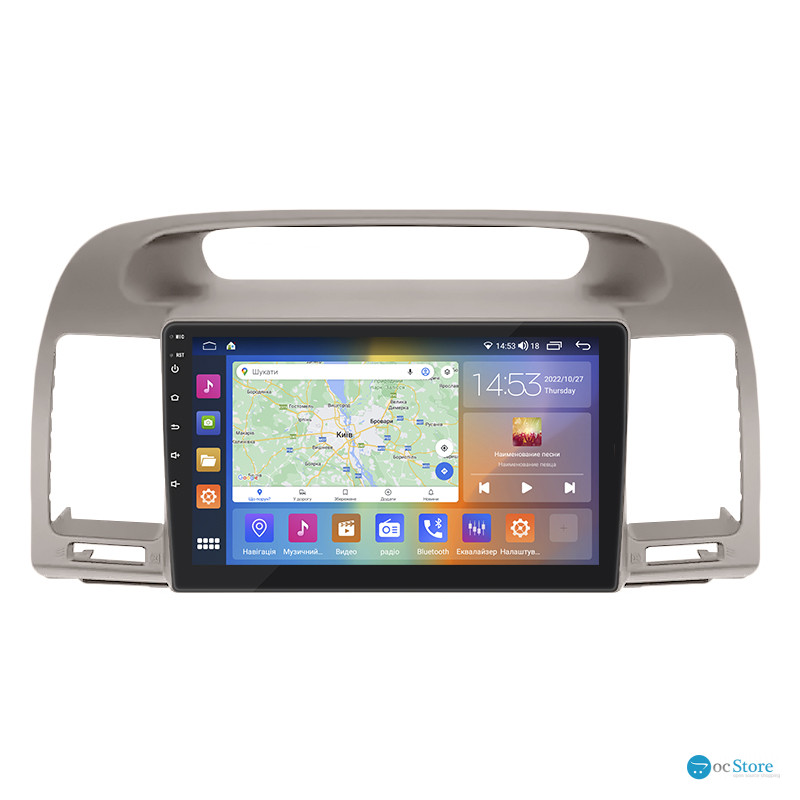 Штатная магнитола Lesko для Toyota Camry V (XV30) Рестайлинг 2004-2006 экран 9" 2/32Gb CarPlay 4G Wi-Fi GPS Prime