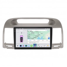 Штатная магнитола Lesko для Toyota Camry V (XV30) Рестайлинг 2004-2006 экран 9" 4/64 QLED CarPlay 4G Wi-Fi GPS 360 Prime