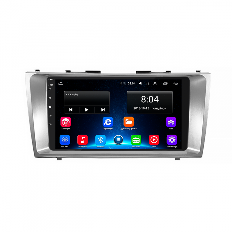 Штатная магнитола Lesko для Toyota Camry VI (XV40) 2006-2009 экран 9" 2/32Gb Wi-Fi GPS Base