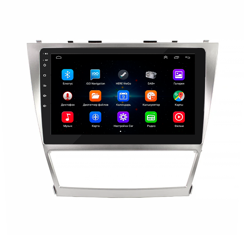 Штатная магнитола Lesko для Toyota Camry VI (XV40) Рестайлинг 2009-2011 экран 10" 1/16Gb Wi-Fi GPS Base