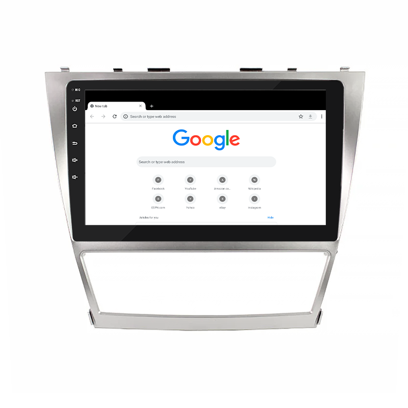 Штатная магнитола Lesko для Toyota Camry VI (XV40) Рестайлинг 2009-2011 экран 10" 1/16Gb Wi-Fi GPS Base