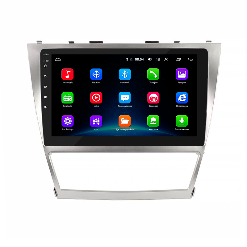 Штатная магнитола Lesko для Toyota Camry VI (XV40) Рестайлинг 2009-2011 экран 10" 2/32Gb Wi-Fi GPS Base