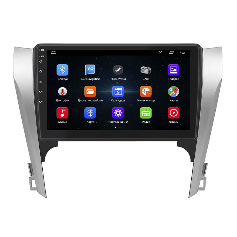 Штатная магнитола Lesko для Toyota Camry VII (XV50) 2011-2014 экран 10" 1/16Gb Wi-Fi GPS Base