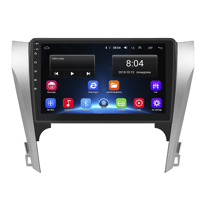 Штатная магнитола Lesko для Toyota Camry VII (XV50) 2011-2014 экран 10" 2/32Gb Wi-Fi GPS Base