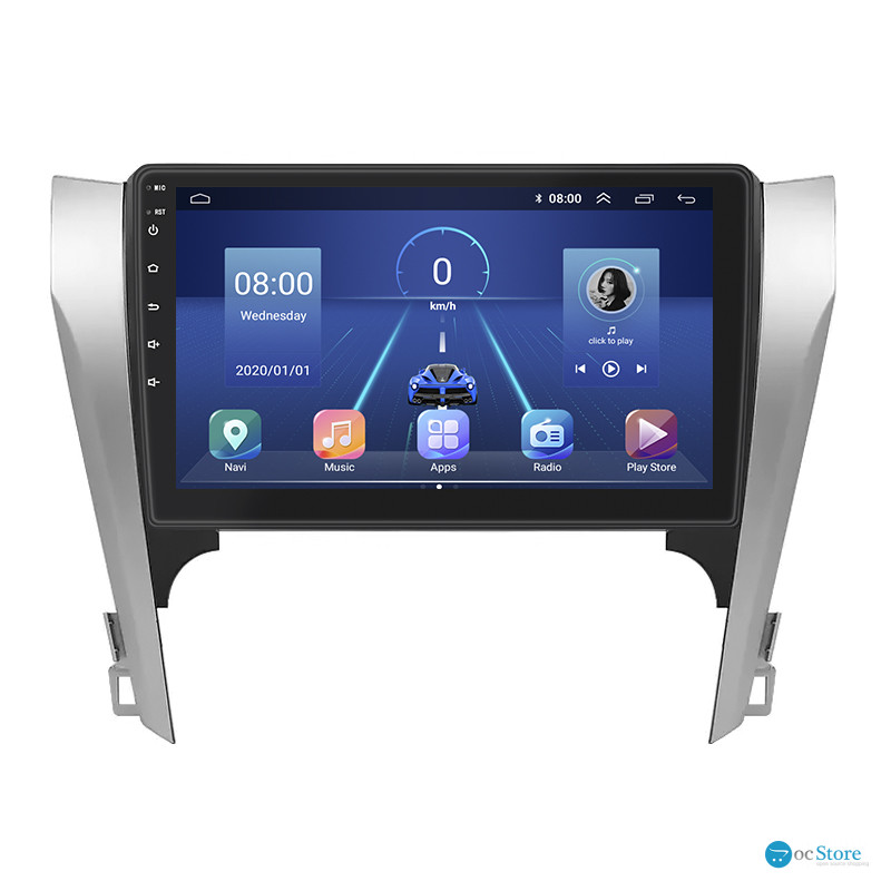 Штатная магнитола Lesko для Toyota Camry VII (XV50) 2011-2014 экран 10" 2/32Gb 4G Wi-Fi GPS Top
