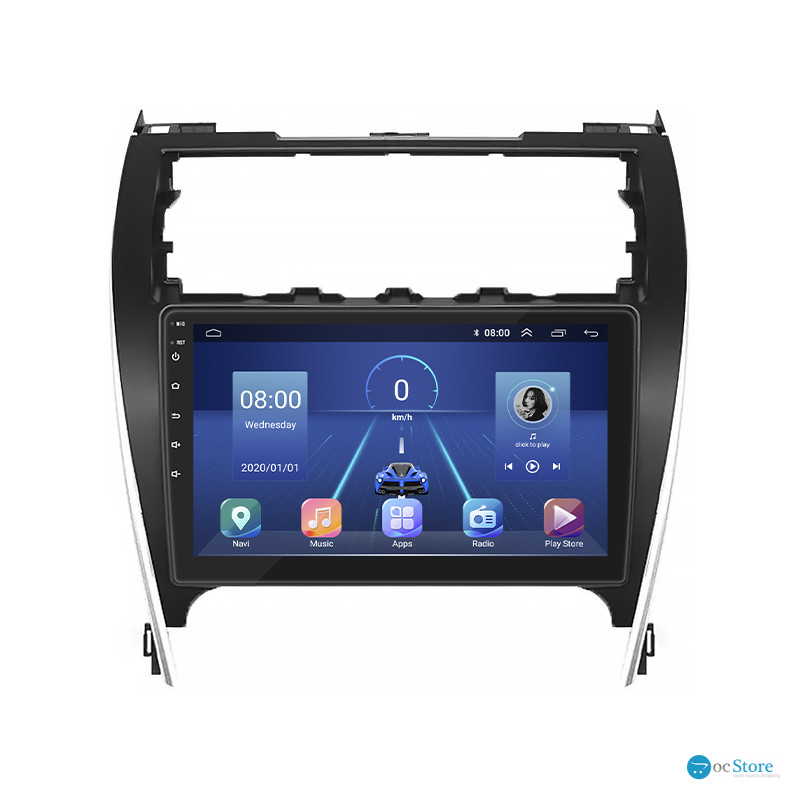 Штатная магнитола Lesko для Toyota Camry VII (XV50) 2011-2014 экран 10" 4/64Gb 4G Wi-Fi GPS Top