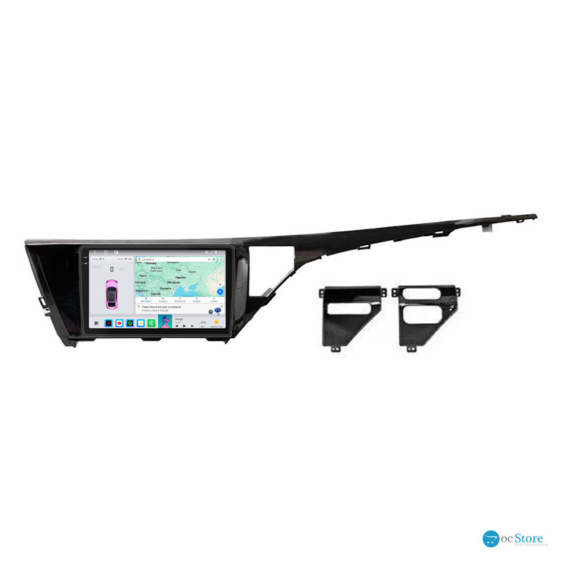 Штатная магнитола Lesko для Toyota Camry VIII (XV70) 2017-2021 экран 10" 4/64 QLED CarPlay 4G Wi-Fi GPS 360 Prime