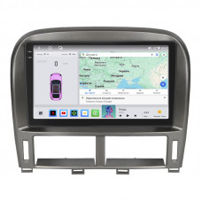 Штатная магнитола Lesko для Toyota Celsior III (F30) Рестайлинг ver 2 2003-2006 экран 9" 4/64 QLED CarPlay 4G Wi-Fi GPS 360 Prime