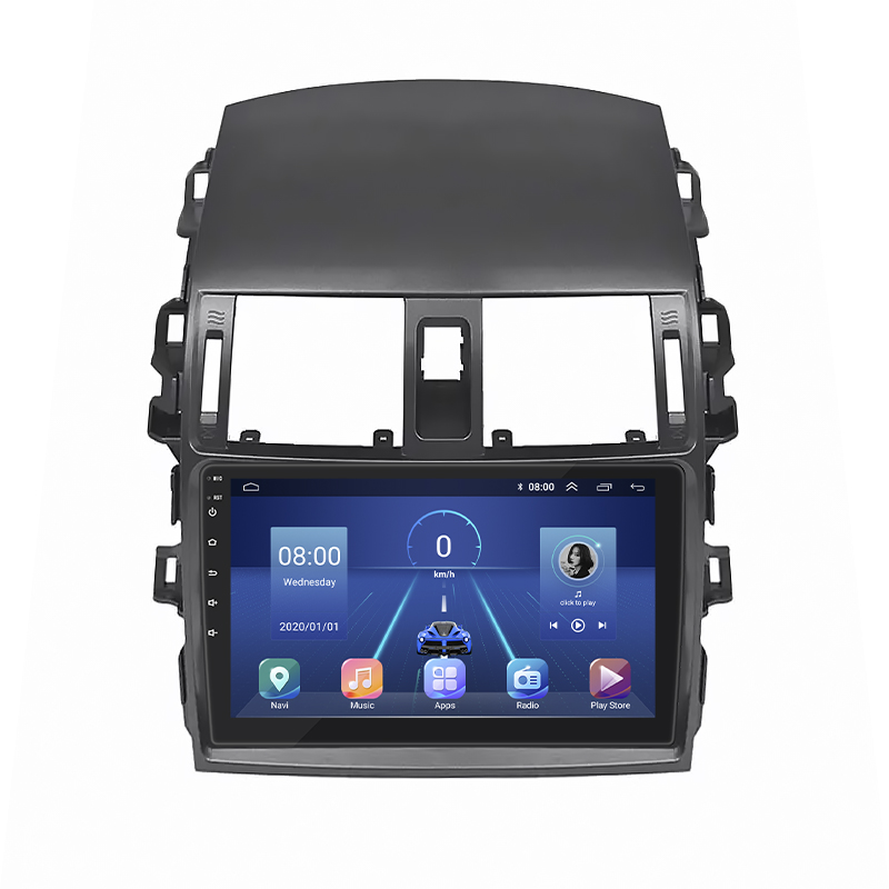 Штатная магнитола Lesko для Toyota Corolla IX (E120, E130) Рестайлинг 2003-2007 экран 9" 2/32Gb 4G Wi-Fi GPS Top