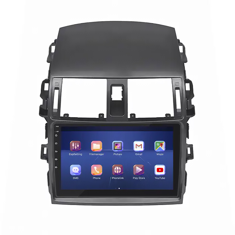 Штатная магнитола Lesko для Toyota Corolla IX (E120, E130) Рестайлинг 2003-2007 экран 9" 4/64Gb 4G Wi-Fi GPS Top