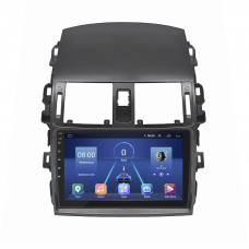 Штатная магнитола Lesko для Toyota Corolla IX (E120, E130) Рестайлинг 2003-2007 экран 9" 6/128Gb 4G Wi-Fi GPS Top