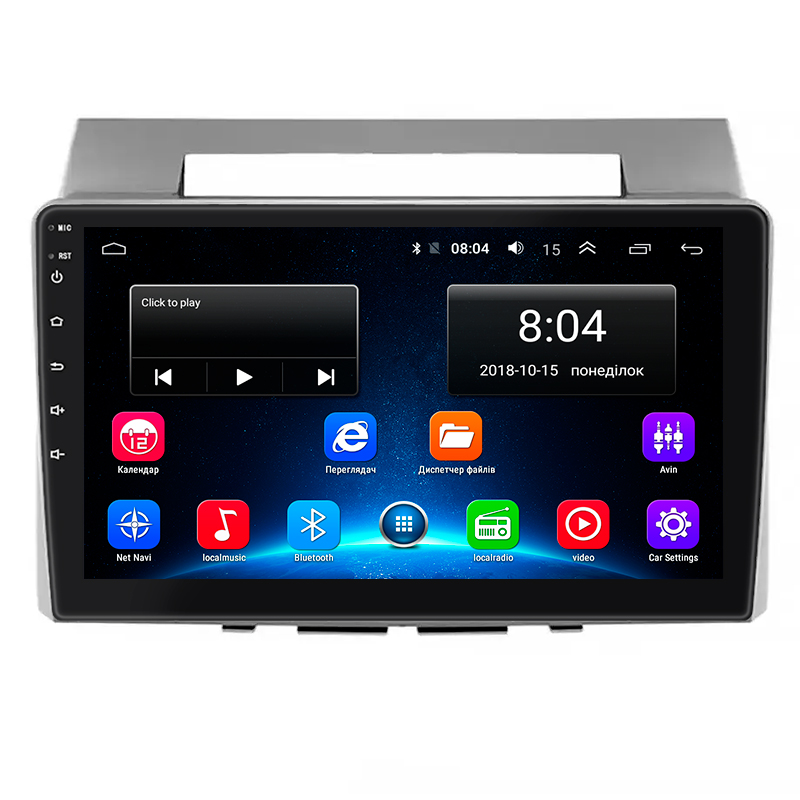 Штатная магнитола Lesko для Toyota Corolla Verso I Рестайлинг 2 2007-2009 экран 9" 2/32Gb Wi-Fi GPS Base