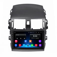 Штатная магнитола Lesko для Toyota Corolla X (E140, E150) Рестайлинг 2010-2013 экран 9" 2/32Gb Wi-Fi GPS Base