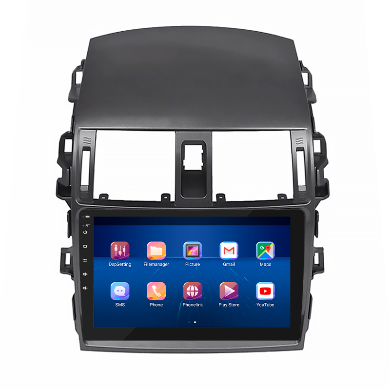 Штатная магнитола Lesko для Toyota Corolla X (E140, E150) Рестайлинг 2010-2013 экран 9" 2/32Gb 4G Wi-Fi GPS Top