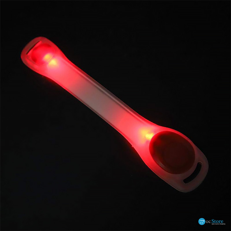 Светодиодный LED браслет HY-0001 универсальный USB аккумуляторный Red