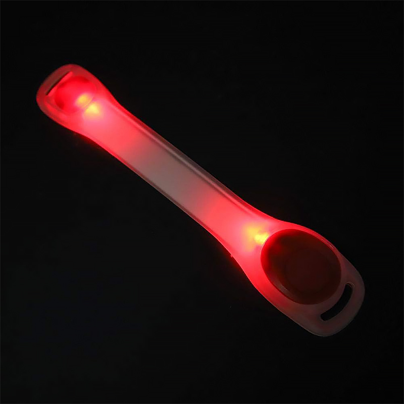 Светодиодный LED браслет HY-0001 универсальный USB аккумуляторный Red