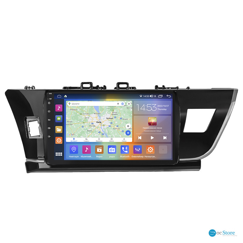 Штатная магнитола Lesko для Toyota Corolla XI (E160, E170) 2012-2016 экран 10" 4/64Gb CarPlay 4G Wi-Fi GPS Prime