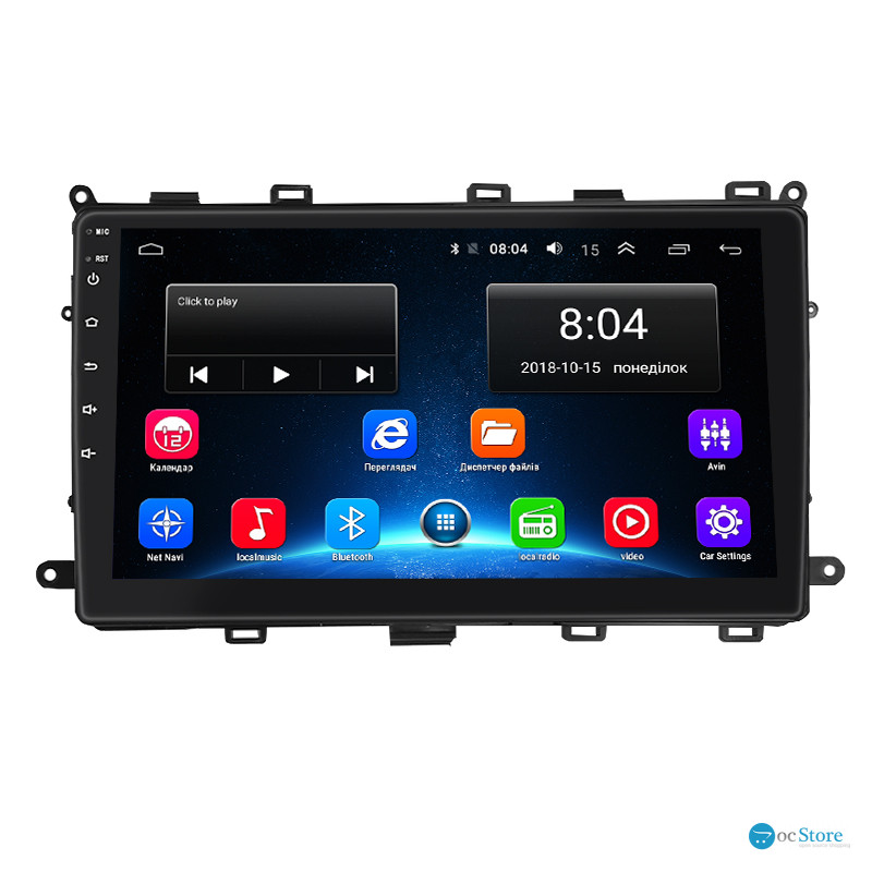 Штатная магнитола Lesko для Toyota Corolla XI (E160, E170) ver 2 2017-2019 экран 9" 2/32Gb Wi-Fi GPS Base