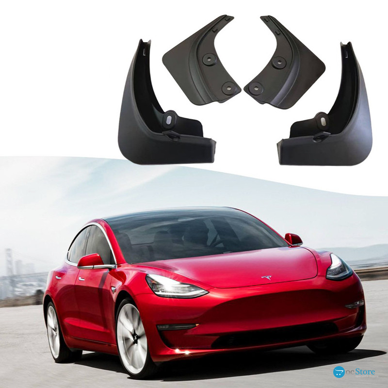 Брызговики на авто Tesla model 3 2016+ защищают кузов от грязи пыли камней 4 шт
