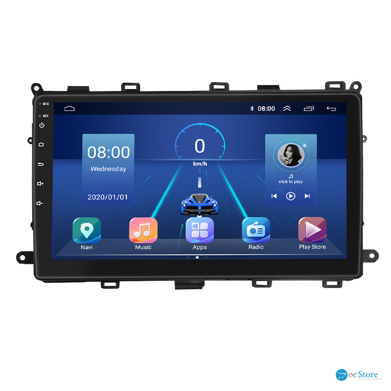 Штатная магнитола Lesko для Toyota Corolla XI (E160, E170) ver 2 2017-2019 экран 9" 4/64Gb 4G Wi-Fi GPS Top