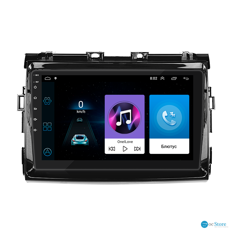 Штатная магнитола Lesko для Toyota Estima III 2006-2008 экран 9" 1/16Gb Wi-Fi GPS Base