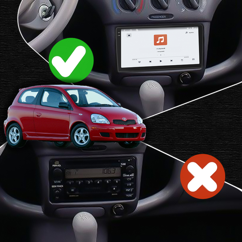 Штатная магнитола Lesko для Toyota Estima III 2006-2008 экран 9" 4/64 QLED CarPlay 4G Wi-Fi GPS 360 Prime