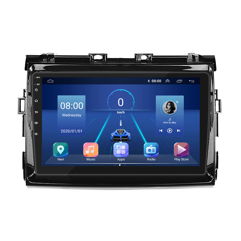 Штатная магнитола Lesko для Toyota Estima III 2006-2008 экран 9" 6/128Gb 4G Wi-Fi GPS Top