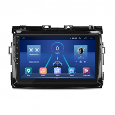 Штатная магнитола Lesko для Toyota Estima III Рестайлинг 2 2012-2016 экран 9" 6/128Gb 4G Wi-Fi GPS Top