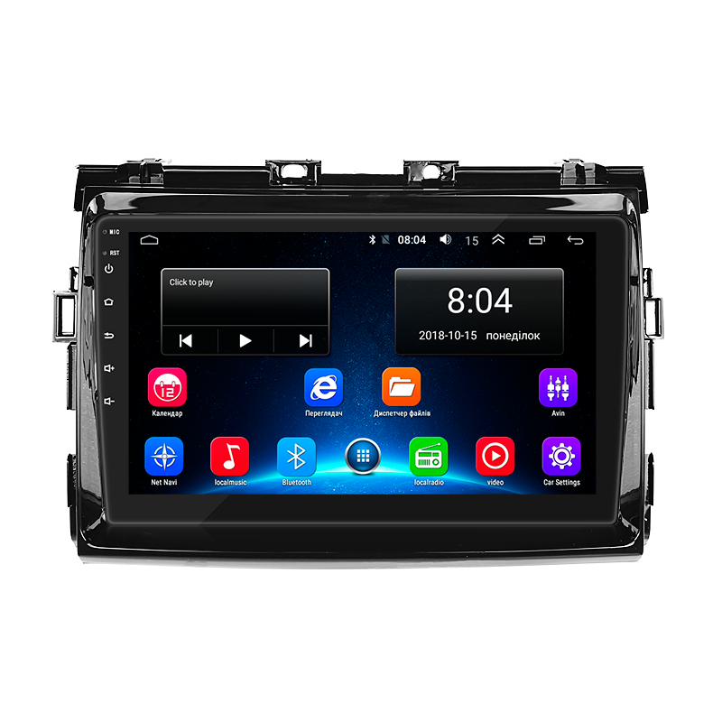 Штатная магнитола Lesko для Toyota Estima III Рестайлинг 2008-2012 экран 9" 2/32Gb Wi-Fi GPS Base