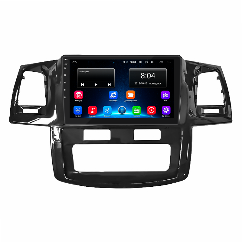 Штатная магнитола Lesko для Toyota Fortuner I 2005-2015 экран 9" 2/32Gb Wi-Fi GPS Base