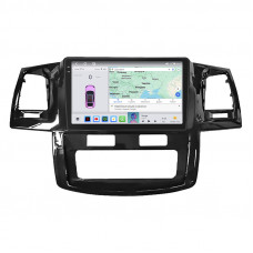 Штатная магнитола Lesko для Toyota Fortuner I 2005-2015 экран 9" 4/64 QLED CarPlay 4G Wi-Fi GPS 360 Prime