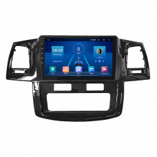 Штатная магнитола Lesko для Toyota Fortuner I 2005-2015 экран 9" 4/64Gb 4G Wi-Fi GPS Top