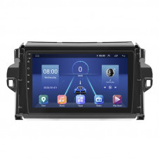 Штатная магнитола Lesko для Toyota Fortuner II 2015-2020 экран 9" 4/64Gb 4G Wi-Fi GPS Top