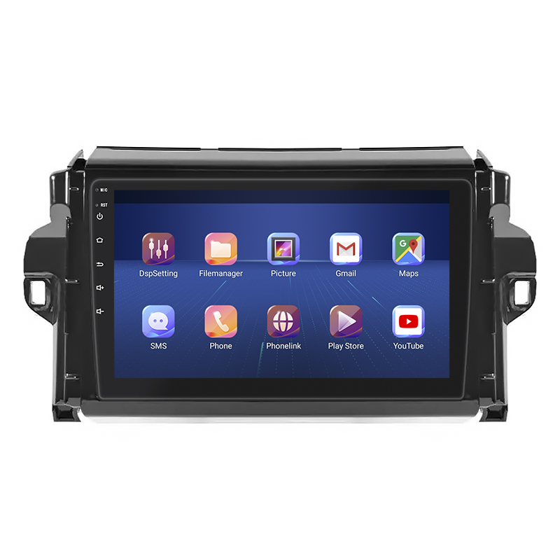 Штатная магнитола Lesko для Toyota Fortuner II Рестайлинг 2020-н.в. экран 9" 2/32Gb 4G Wi-Fi GPS Top