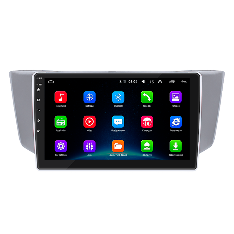 Штатная магнитола Lesko для Toyota Harrier II (XU30) 2003-2013 экран 9" 2/32Gb Wi-Fi GPS Base