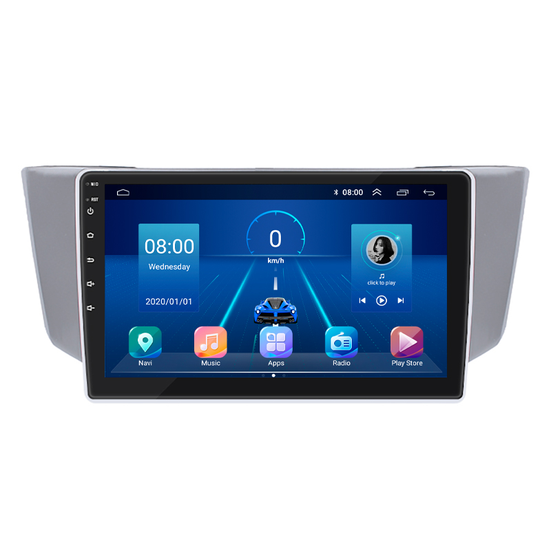 Штатная магнитола Lesko для Toyota Harrier II (XU30) 2003-2013 экран 9" 4/64Gb 4G Wi-Fi GPS Top