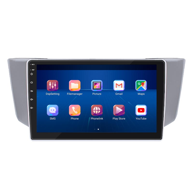 Штатная магнитола Lesko для Toyota Harrier II (XU30) 2003-2013 экран 9" 4/64Gb 4G Wi-Fi GPS Top