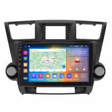 Штатная магнитола Lesko для Toyota Highlander II (U40) 2007-2010 экран 10" 2/32Gb CarPlay 4G Wi-Fi GPS Prime