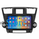 Штатная магнитола Lesko для Toyota Highlander II (U40) Рестайлинг 2010-2013 экран 10" 2/32Gb CarPlay 4G Wi-Fi GPS Prime