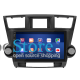 Штатная магнитола Lesko для Toyota Highlander II (U40) Рестайлинг 2010-2013 экран 10" 4/32Gb 4G Wi-Fi GPS Top