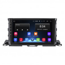 Штатная магнитола Lesko для Toyota Highlander III (U50) 2013-2016 экран 10" 2/32Gb Wi-Fi GPS Base