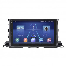 Штатная магнитола Lesko для Toyota Highlander III (U50) Рестайлинг 2016-2019 экран 10" 6/128Gb 4G Wi-Fi GPS Top