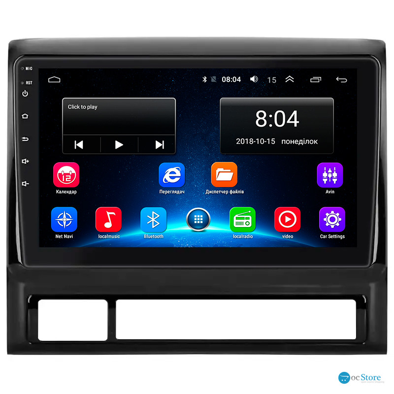 Штатная магнитола Lesko для Toyota Hilux VII 2004-2011 экран 9" 2/32Gb Wi-Fi GPS Base